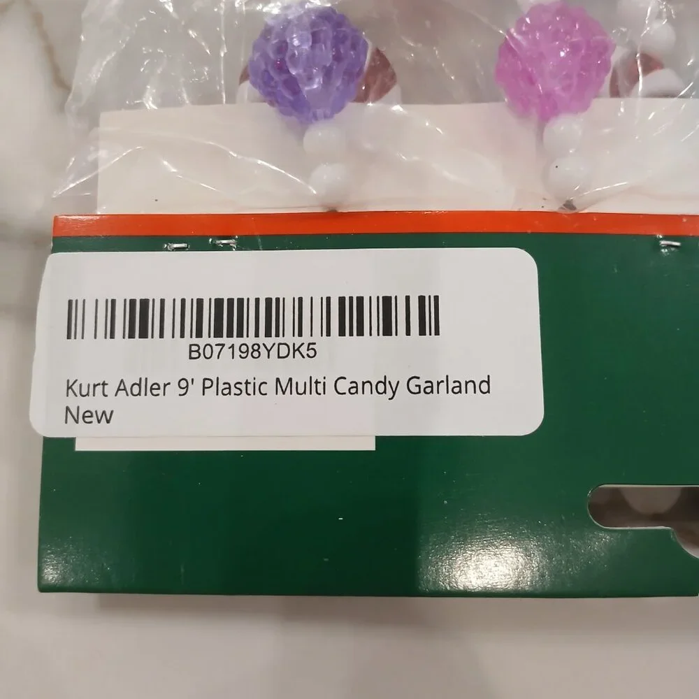 Kurt Adler 9' Candy Garland NWT